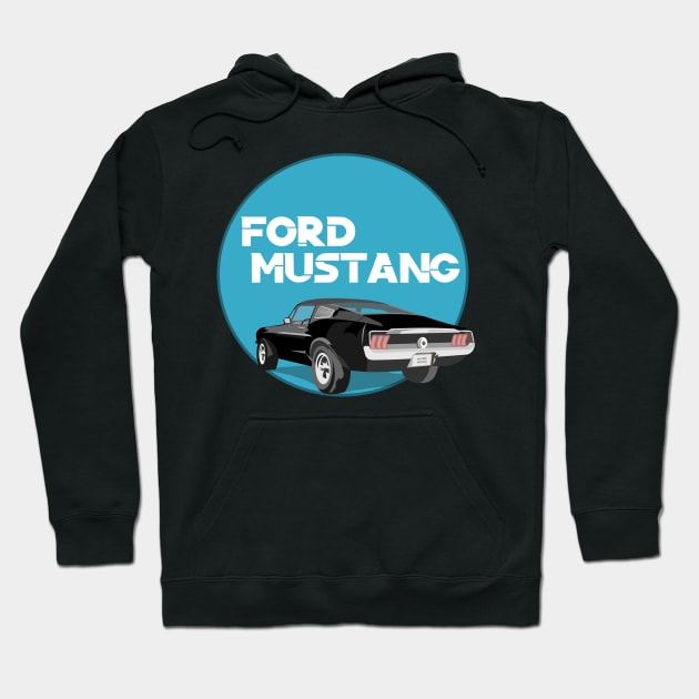 Ford mustang Hoodie by mypointink